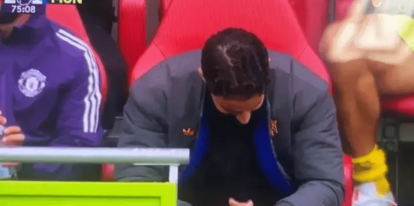 फिर से देखने से बहुत डर लगता है! ब्रूनो फर्नांड्स के पेनल्टी लेते समय अमोरिम बेंच पर सिर झुकाए चुपचाप बैठे रहे