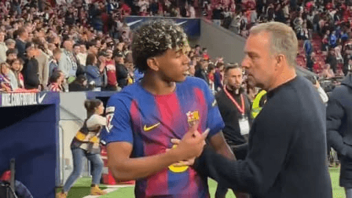Atlético-Barça: "He was a bit angry", the footage of Lamine Yamal's intriguing exit from the pitch