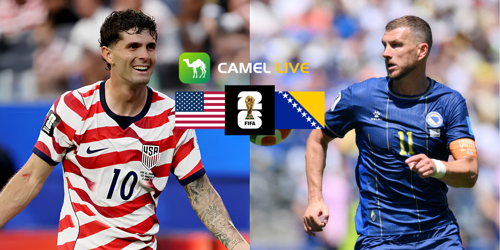 【Click to get your supported team's FREE avatar 】How to Watch World Cup Round of 32 USA vs Bosnia-Herzegovina:Free Live Stream, TV channel and Start Time