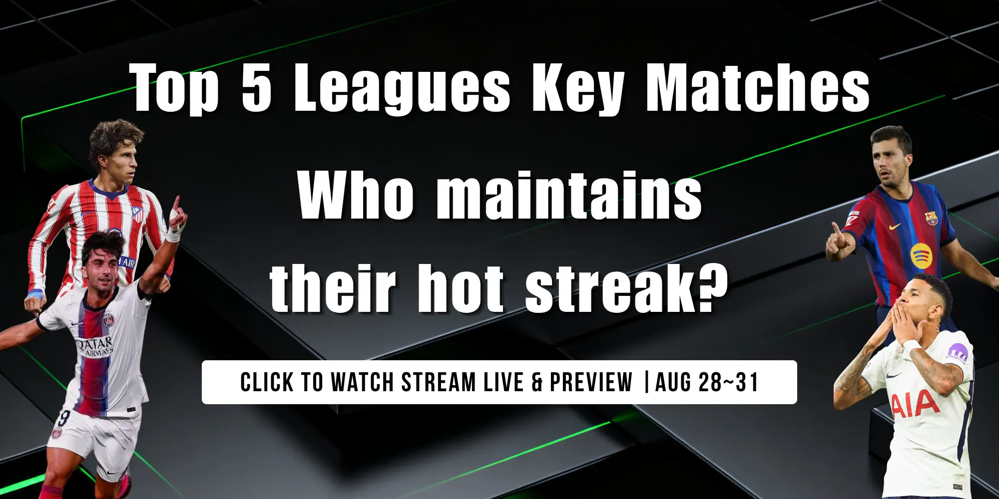 How to Watch Top 5 Leagues Key Matches: Free Live Streams & Kick-Off Time All in Preview